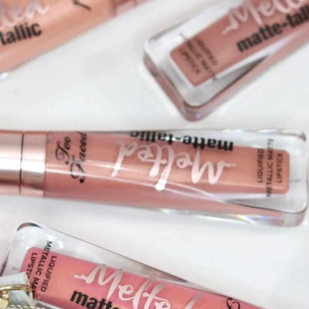 🌟HP🌟🧚‍♀️FAKING IT Too Faced DISCONTINUED Melted Metallic Lip NWT